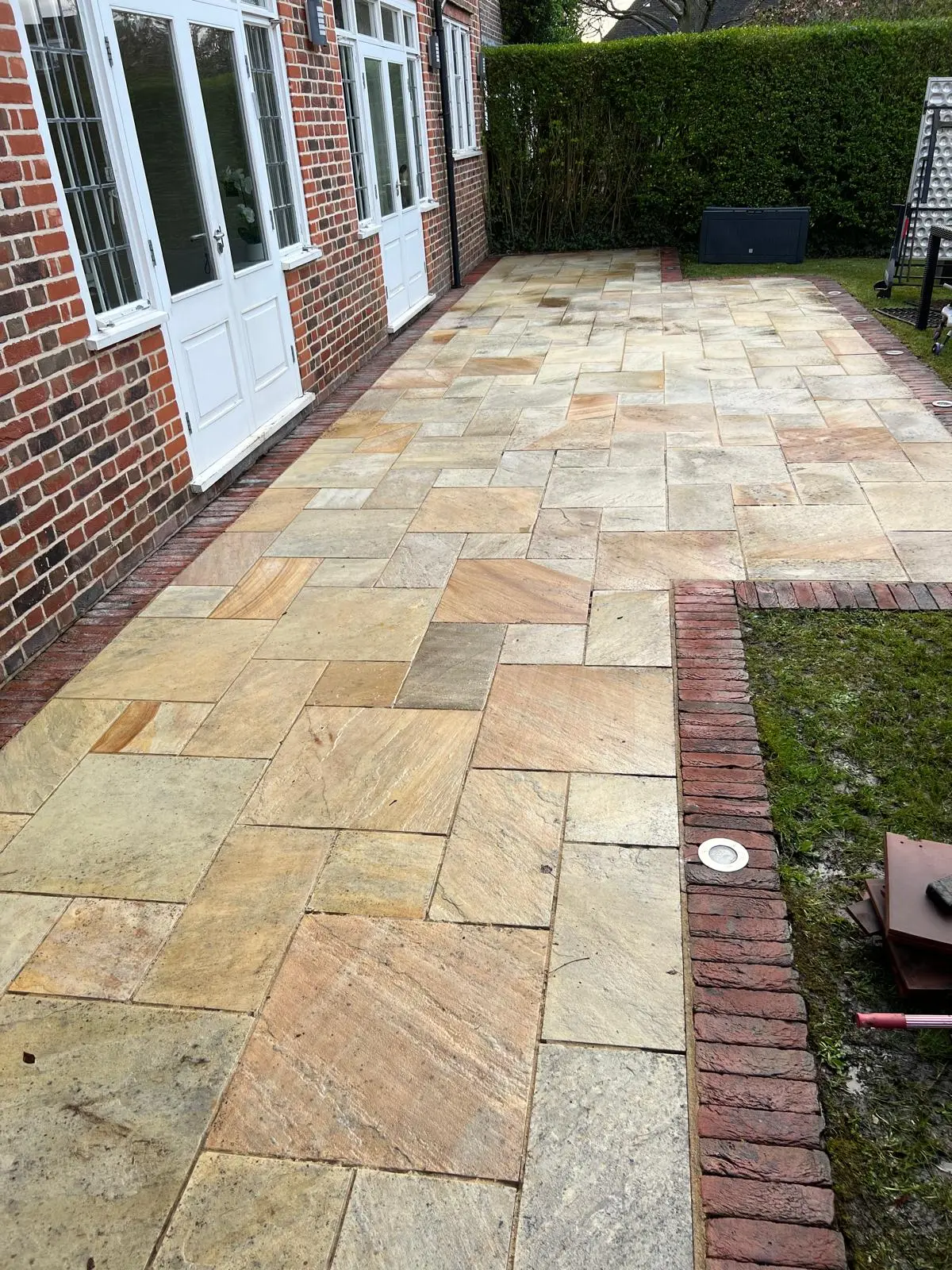 Stone patio, deep clean and full restoration